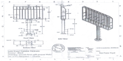 Heavy Structure LED Pole and Frame